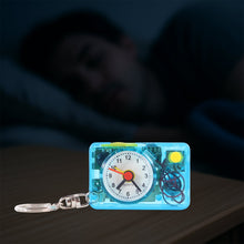 Mini Alarm Clock Keychain – 1PC Portable Quartz Analog Clock Key Ring - justgrabit.in | Just Grab It