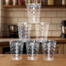 Apex Pyramid Design Unbreakable Plastic Glass – 300 ML - Justgrabit Inc.