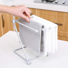 Folding Kitchen Bathroom Towel Rack, Towel Stand (1 Pc) - justgrabit.in | Just Grab It
