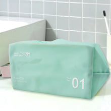 Waterproof Travel Toiletry Wash Bag / Pouch with Zipper Side Handle - (1 Pc) - justgrabit.in | Just Grab It
