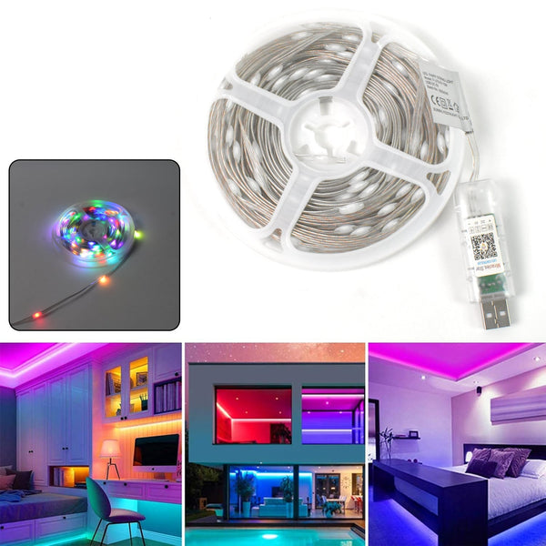 Multi Coloured 10M RGB LED Strip Lights (1 Pc) - justgrabit.in | Just Grab It