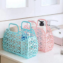 Plastic Foldable Basket Bag || Fruit & Vegetable Storage Basket (3 Pcs Set / Multicolor) - Justgrabit Inc.
