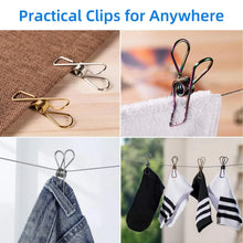 Stainless Steel Multipurpose Sturdy Clothes Hanging Clips - Justgrabit Inc.