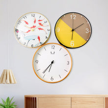 Classic Wall Clock for Home and Office – Mix Design Round 1 Pc Assorted Pattern - justgrabit.in | Just Grab It