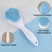 Silicone Face Scrubber Exfoliating Brush, Manual Handheld Facial Cleansing (1 Pc) - justgrabit.in | Just Grab It
