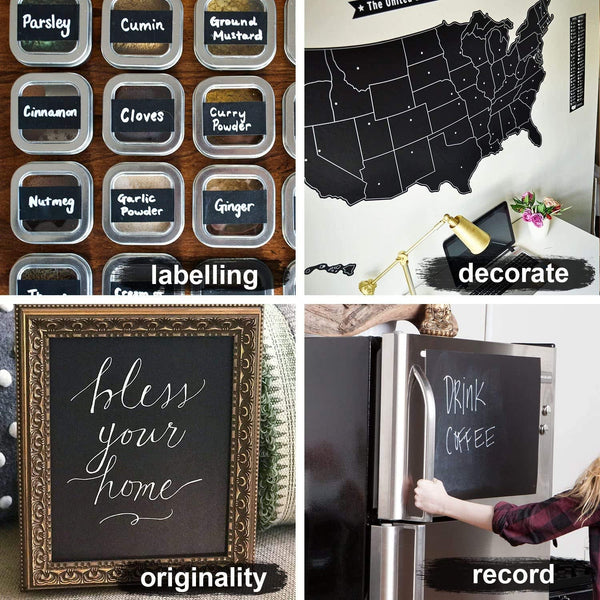 Blackboard Erasable Wall Sticker Chalkboard Sticker Wall Stickers Mural - justgrabit.in | Just Grab It