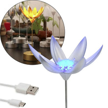 Lotus Flower Lamp with Music, Touch Open and Close, USB Rechargeable (1 Pc / Only One Color) - Justgrabit Inc.