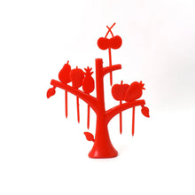 6 Pc Fruit Fork widely used for fruits and vegetable salads while eating them, because of its pointed easy pickup shape and all. - Justgrabit Inc.