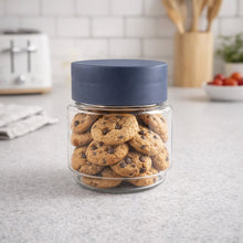 Airtight Transparent Kitchen Storage Jar with Secure Lid (1 Pc / 500 ML Approx) - justgrabit.in | Just Grab It