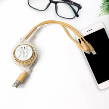 Retractable 3 - in - 1 Charger Cable for Phones & Android (1 Pc, Multi - USB) - Justgrabit Inc.