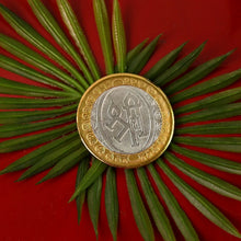 Premium Gold & Silver Dual - Tone Religious Coin with Lakshmi Ganesh Design - Justgrabit Inc.