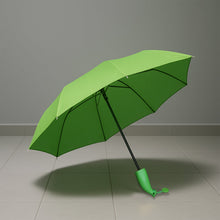 Green Stylish Banana Shaped Mini Foldable Umbrella - justgrabit.in | Just Grab It
