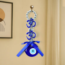 Decorative Double OM Symbol Evil Eye Hanging (1 Pc) - justgrabit.in | Just Grab It