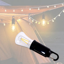 Solar & USB Rechargeable LED Hanging Camping Bulb Lantern Light (1 Pc) - justgrabit.in | Just Grab It