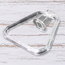 Unbreakable ABS Square Towel Ring Wall Mounted Stand / Holder (1 Pc) - justgrabit.in | Just Grab It