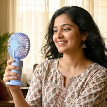Dual - Use Rechargeable Mini Handheld & Table Fan (1 Pc) - justgrabit.in | Just Grab It