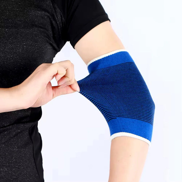 Adjustable Elbow Strap Compression Sleeves Supporter (1 Pair / With Color Box) - justgrabit.in | Just Grab It