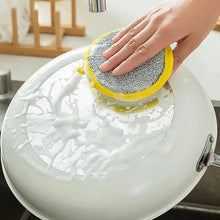 Double Side Dishwashing Sponge Dish Washing Brush (1 Pc) - Justgrabit Inc.