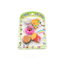 3D Food - Shaped Colorful Eraser Set – Cute Novelty Mini Erasers for Kids (5 Pc Set) - Justgrabit Inc.