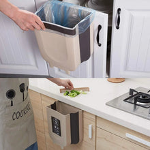 Hanging Trash Can for Kitchen Cabinet Door, Small Collapsible Foldable Waste Bins, Hanging Trash Holder for Bathroom Bedroom Office Car, Portable. - justgrabit.in | Just Grab It