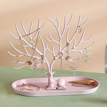 Plastic Jeweller Organizer Earring Holder and Necklace Rack With Drawer (1 Pc) - Justgrabit Inc.