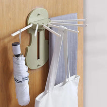 Plastic 7 - in - 1 Multifunction Retractable Wall - Mounted Pull - Out Hanger Rack Without Punching Hooks Up for Kitchen Bathroom - justgrabit.in | Just Grab It