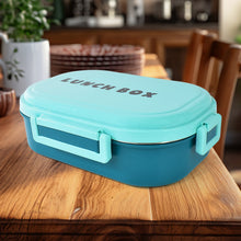 3 in 1 Spicy Bite Stainless Steel Lunch Box With Plastic Small Box & Spoon (1 Set) - justgrabit.in | Just Grab It