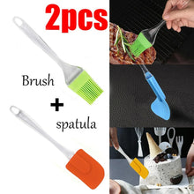 2 in 1 Combo of Big Brush & Spatula Set (2 Pcs Set) - Justgrabit Inc.