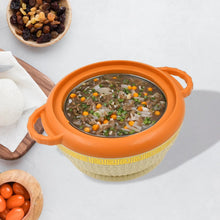 Insulated Hot Pot With Inner Stainless Steel Serving Casserole with Lid (800 ML Approx) - justgrabit.in | Just Grab It