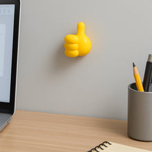 Yellow Multifunctional Multi functional Hand Shape Wall Clip Hanger Keys Cable Holder - justgrabit.in | Just Grab It