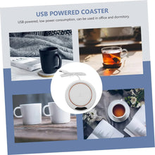 USB Warm Coaster Heated Coffee Mug Portable Office Desk Portable Cup, Heater Coffee Mug Warmer Electric Cup Warmer (1 Pc) - Justgrabit Inc.