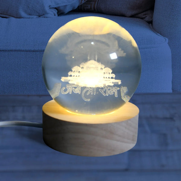 3D Crystal Ball lamps for Bedroom 3D Lamps for Home Decoration 3D Crystal Ball Night Light Gifts for Women Gifts for Men Room Decor Items for Bedroom for Friend and Family (1 Pc) - Justgrabit Inc.