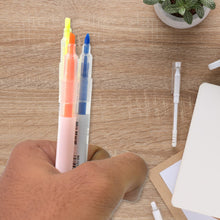Dual - Headed Highlighter 3 Colors Double head Highlighter Pen (3 Pcs Set) - justgrabit.in | Just Grab It