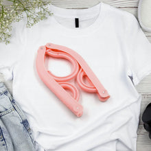 10 Pcs Portable Folding Clothes Hanger Creative Travel Easy to Carry Clothes Hanger for Adults and Children - justgrabit.in | Just Grab It