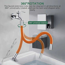 Flexible Water Tap Extender - 360° Adjustable Foaming Extension Tube Connector (46cm) - justgrabit.in | Just Grab It