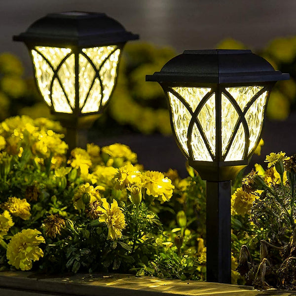 Solar Garden Lights LED Outdoor Stake Spotlight Fixture Garden Light (Pack of 2pc ) - justgrabit.in | Just Grab It
