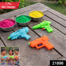 Mini Plastic Holi Pichkari Water Gun Toy for Kids (1 Pc, Mix Design) - justgrabit.in | Just Grab It