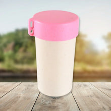 Travel Coffee Cup Portable Water Bottle Wheat Straw Coffee Tea Mug Coffee Mug with Lids for Coffee Tea (300 ML Approx) - Justgrabit Inc.