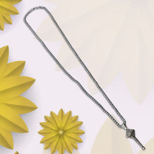 Silver Chain With Gada Pendant / Locket (1 Pc) - justgrabit.in | Just Grab It