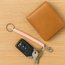 Elastic Spiral Coil Keychain Bracelet with Metal Key Ring and Clip Hook (1 Pc) - Justgrabit Inc.