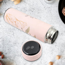 Printed Smart Vacuum Insulated Water Bottle with LED Temperature Display (1 Pc / 500 ML Approx / Multicolor) - justgrabit.in | Just Grab It