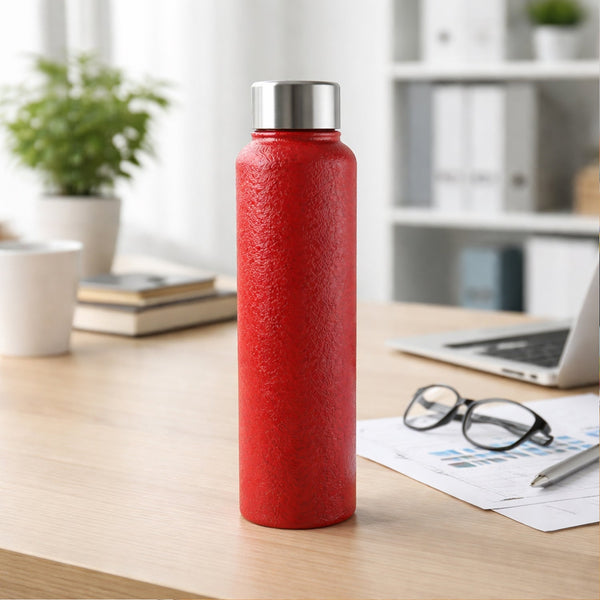 1000 ML Stainless Steel Water Bottle Red Color (1 Pc) - justgrabit.in | Just Grab It