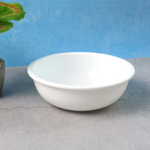 Plastic 6 Inch White Round Deep Serving Bowl (1 Pc) - justgrabit.in | Just Grab It