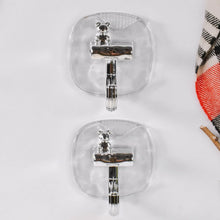 Large Plastic Self Adhesive Wall Hooks (2 Pc) - Justgrabit Inc.