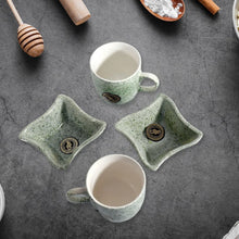 Ceramic Tea / cups / Mug Set Including Snacks / Serving Bowl Milk Cup, Coffee Cup, Tea Cup, Breakfast Cup, Drinking Mug or Outdoor for Household, Gift for Birthday, Wedding Party (4 Pcs set) - Justgrabit Inc.