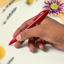 Red Colour Gel Pen Set, Set of 12 Pcs - justgrabit.in | Just Grab It