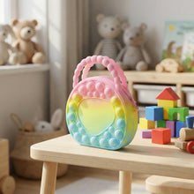 Rainbow Round Silicone Pop It Coin Purse (1 Pc) - justgrabit.in | Just Grab It