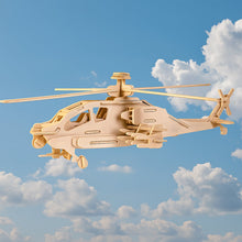 3D Wooden Helicopter Puzzle DIY Model Kit (1 Set) - justgrabit.in | Just Grab It