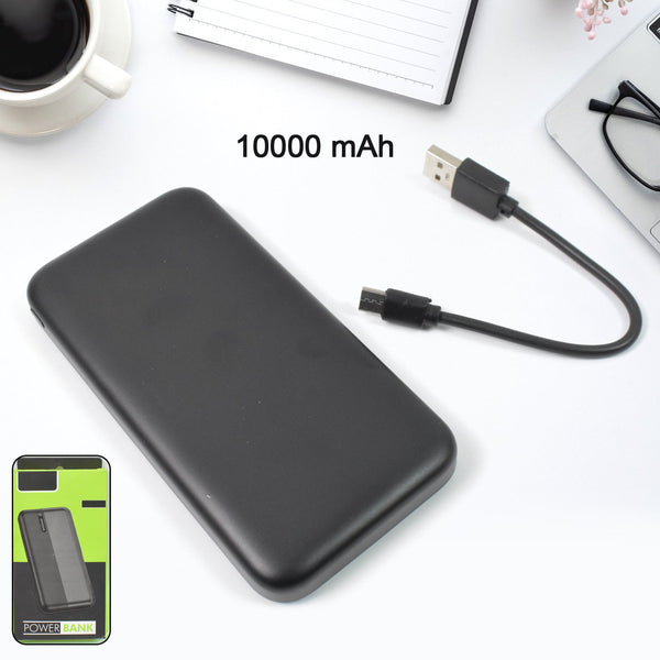 Lithium - Polymer, 2 USB Output, Power Bank, 10000mAh (1 Pc) - justgrabit.in | Just Grab It
