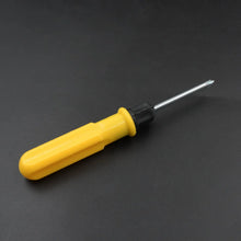 Small Pocket Size 2 in 1 Slotted Cross Head Double Sided Flat Magnetic Screwdriver with PVC Plastic Coated Handle (1 Pc) - justgrabit.in | Just Grab It